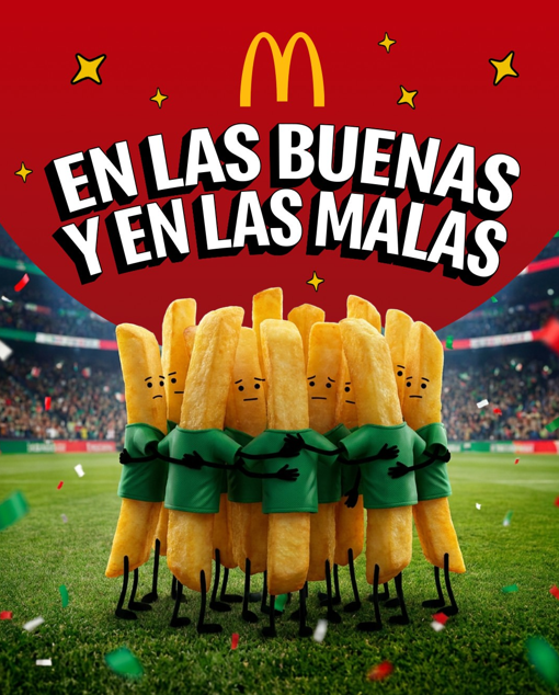 Del “¿Y si sí?” al orgullo: así reaccionaron las marcas tras la eliminación de México en el Mundial 2026 5 Así reaccionó McDonald´s tras la eliminación de México en el Mundial 2026