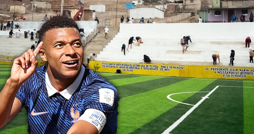 ¿Sabías que Kylian Mbappé impulsó un colegio y una cancha de fútbol en Perú?