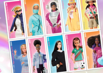 De astronauta a jueza: Barbie convierte sus profesiones más icónicas en estampillas
