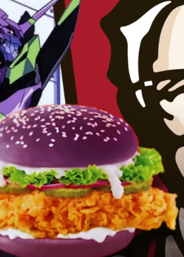 MercadoNegro 28 Evangelion y KFC lanzan una hamburguesa inspirada en el EVA-01 por el 30 aniversario del anime