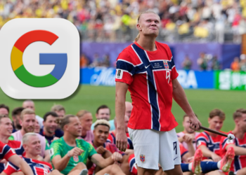 Google lanza un easter egg de Erling Haaland inspirado en su celebración vikinga. Foto: Composición MN | Frank Franklin II—AP