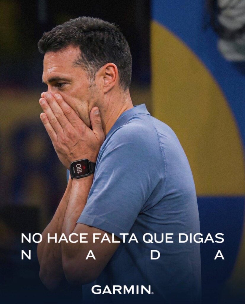 Garmin convierte el silencio de Scaloni tras Argentina vs Egipto en una oportunidad de marca 2 GARMIN ARGENTINA 1