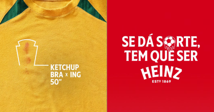 Heinz transforma el intercambio de camisetas sin lavar en una acción de marca 1 Heinz Brasil