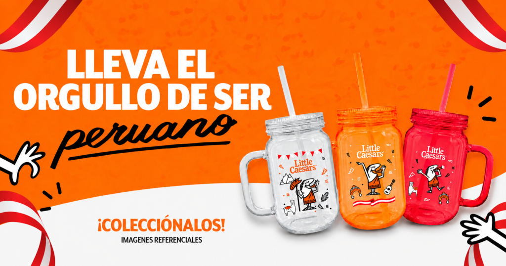 Little Caesars lanza vasos coleccionables por Fiestas Patrias 2 Little Caesars apuesta por campañas vinculadas a momentos culturales