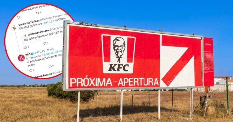 KFC trollea a un usuario de X con una inesperada accion OOH