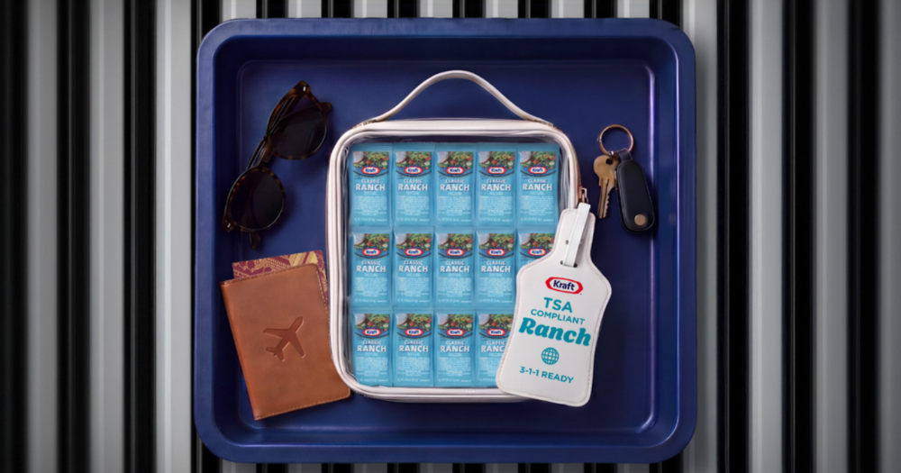 Kraft engríe a los fans de su aderezo Ranch con un kit de sachets para llevar en los viajes