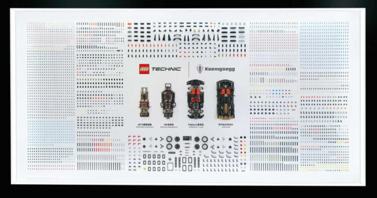 LEGO mostró todas las 4.104 piezas de su nuevo set Technic en las vallas del metro de Shanghái