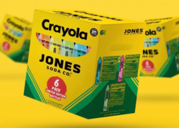 Jones Soda celebra sus 30 años con una nueva colección inspirada en Crayola