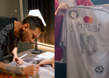 Messi busca a un fan para intercambiar camisetas en la nueva campaña de Mastercard