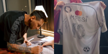 Messi busca a un fan para intercambiar camisetas en la nueva campaña de Mastercard