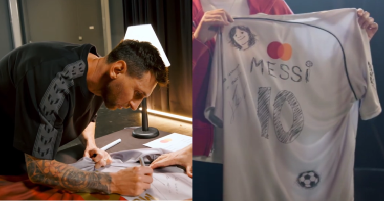 Messi busca a un fan para intercambiar camisetas en la nueva campaña de Mastercard 1 Messi busca a un fan para intercambiar camisetas en la nueva campaña de Mastercard