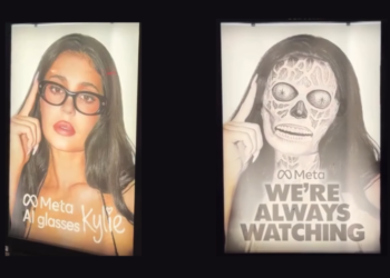 Intervienen la campaña de Kylie Jenner para Meta Glasses con una perturbadora advertencia sobre vigilancia
