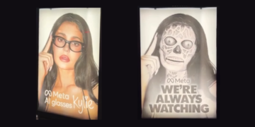 Intervienen la campaña de Kylie Jenner para Meta Glasses con una perturbadora advertencia sobre vigilancia 3 Intervienen la campaña de Kylie Jenner para Meta Glasses con una perturbadora advertencia sobre vigilancia