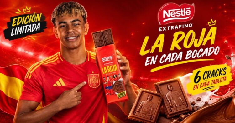 Nestlé lanza un chocolate en homenaje a la España campeona del Mundial 2026 1 Nestlé lanza un chocolate en homenaje a la España campeona del Mundial 2026