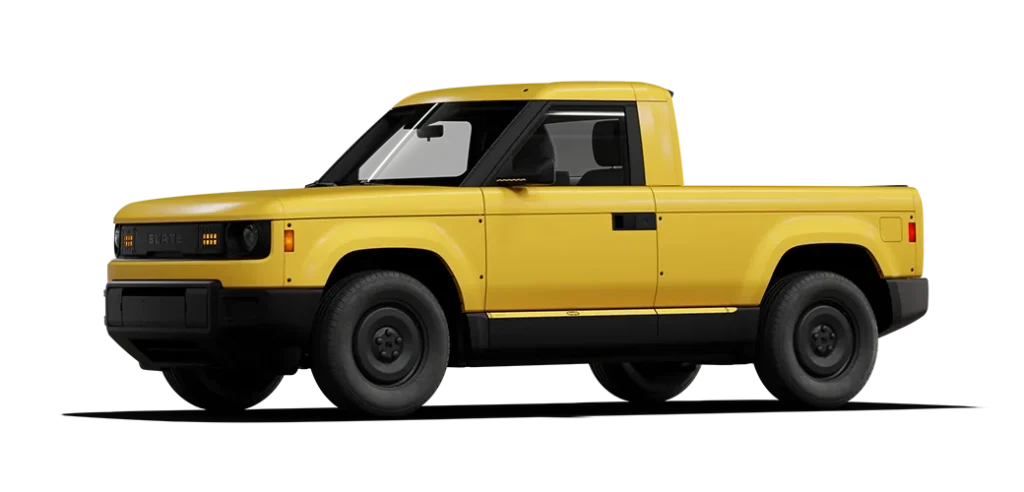 Crayola lleva sus colores a los autos eléctricos de Slate Auto, la startup de Jeff Bezos 5 Colaboración de Slate Autos x Crayola: así es el color Dandelion
