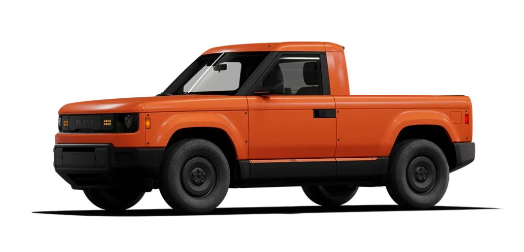 Crayola lleva sus colores a los autos eléctricos de Slate Auto, la startup de Jeff Bezos 7 Colaboración de Slate Autos x Crayola: así es el color Jersey Tomato