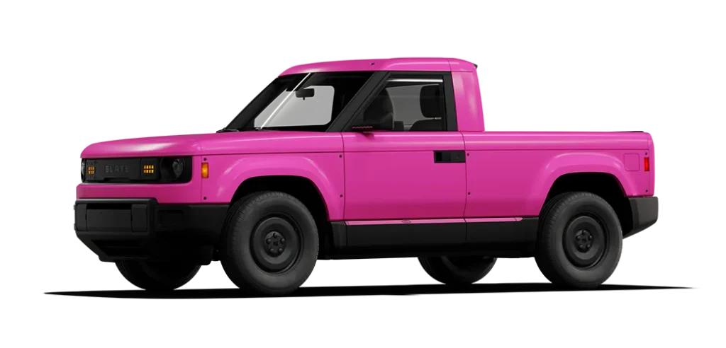 Crayola lleva sus colores a los autos eléctricos de Slate Auto, la startup de Jeff Bezos 8 Colaboración de Slate Autos x Crayola: así es el color Razzmatazz