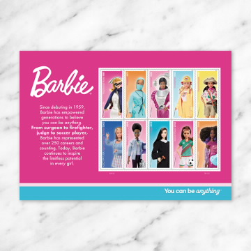 De astronauta a jueza: Barbie convierte sus profesiones más icónicas en estampillas 3 image 108
