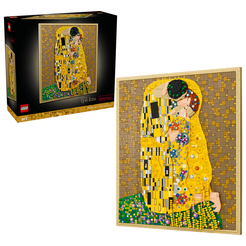 LEGO lanza un set inspirado en "El Beso", la icónica obra de Gustav Klimt 4 Set de LEGO inspirado en la obra de "El Beso".