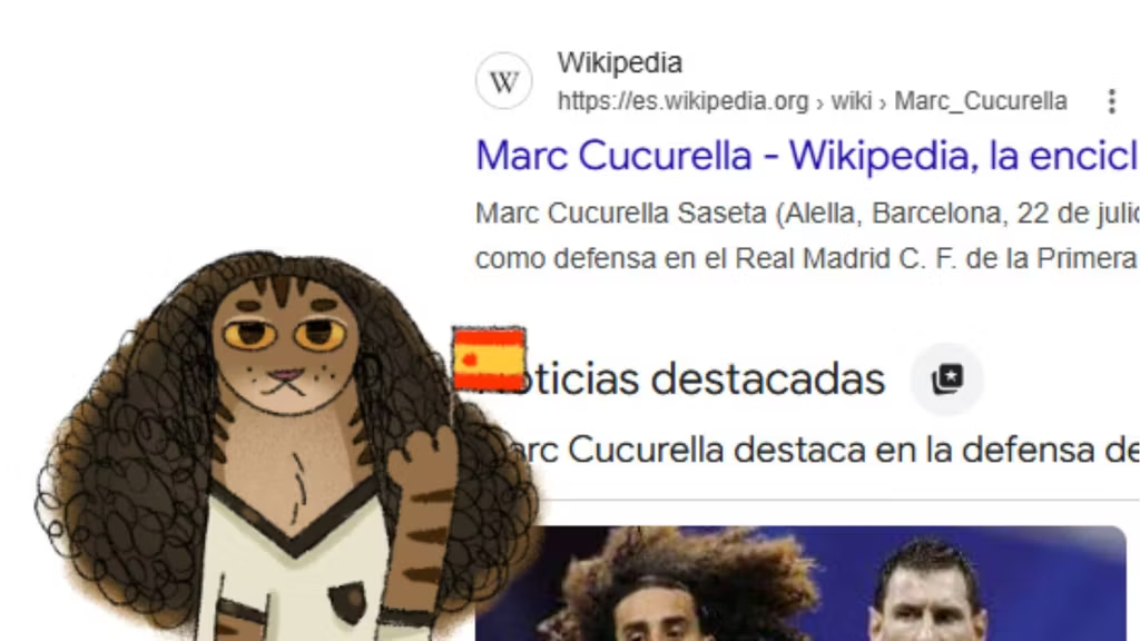 El "gato Cucurella" llega a Google: así luce el nuevo easter egg del buscador 2 image 140