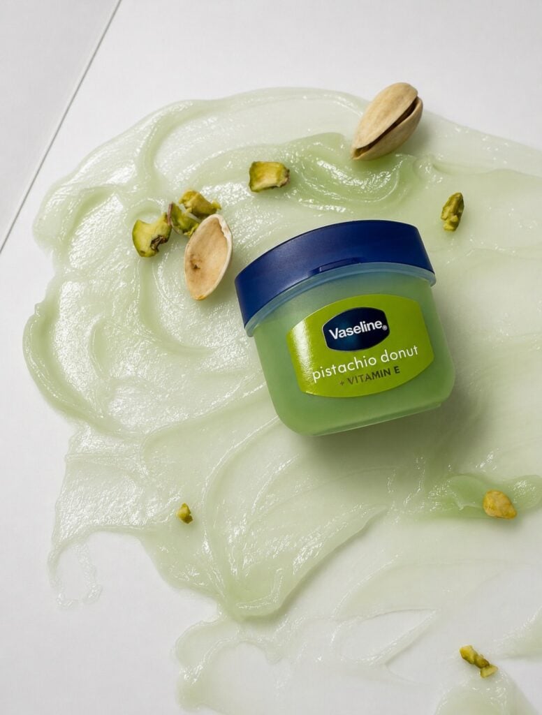 Vaseline se une a la fiebre del pistacho con su nueva "Lip Therapy Pistachio Donut" 3 Vaseline se une a la fiebre del pistacho con su nueva “Lip Therapy Pistachio Donut”.
