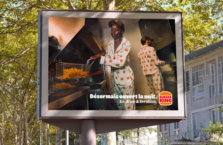 Burger King muestra a su personal en pijama para anunciar la apertura de locales de 24 horas en Francia 1 1BK PYJAMA KING PRINT 1 1040x680 1