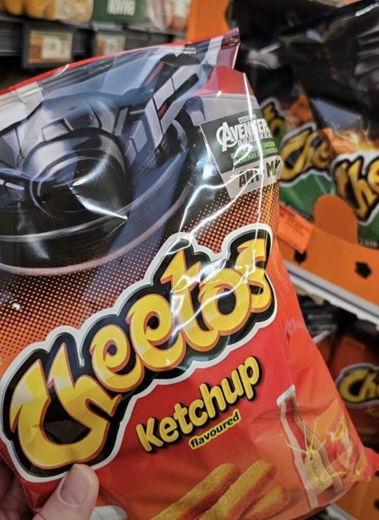 Cuatro personajes de Marvel, cuatro sabores de Cheetos