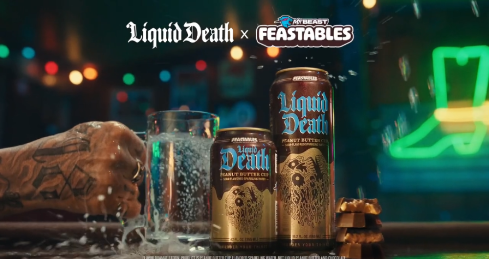 ¿Agua con gas sabor Peanut Butter Cup? Así es la nueva colaboración entre MrBeast y Liquid Death 2 Diseno 11