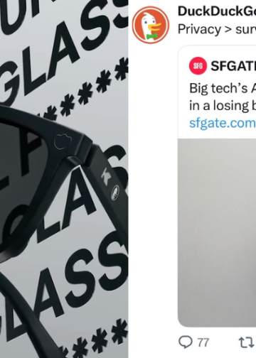 MercadoNegro 29 DuckDuckGo lanza "Normal F***ing Sunglasses" y se burla de las gafas con IA