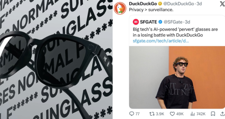 DuckDuckGo lanza "Normal F***ing Sunglasses" y se burla de las gafas con IA 1 DuckDuckGo lanza "Normal F***ing Sunglasses" y se burla de las gafas con IA