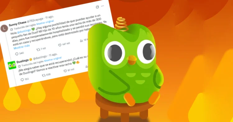 Duolingo restaura racha de 301 días a niño de 10 años que la perdió por estar hospitalizado 1 Duolingo restaura racha de 301 dias a nino de 10 anos que la perdio por estar hospitalizado