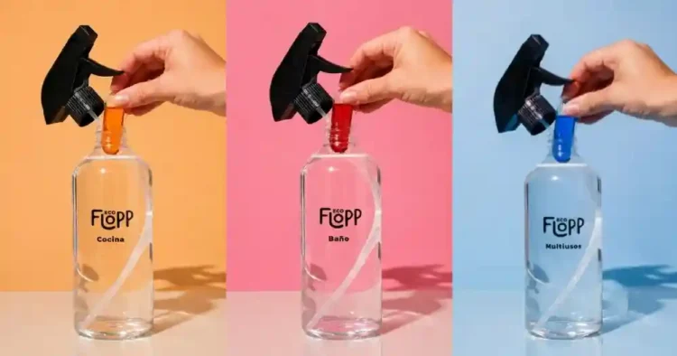 Flopp apuesta por capsulas biodegradables para reducir el plastico en la limpieza del hogar