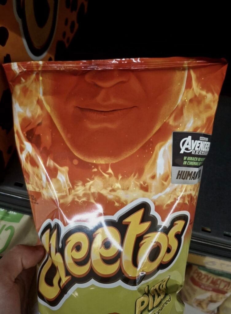 Cuatro personajes de Marvel, cuatro sabores de Cheetos