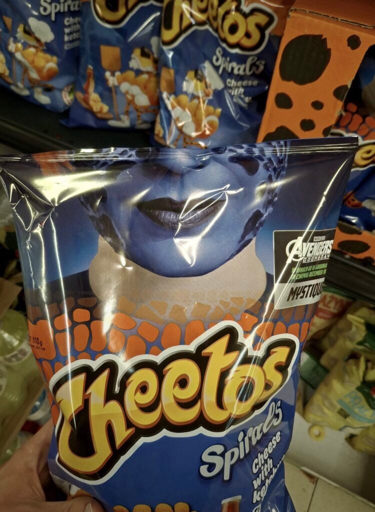 Cuatro personajes de Marvel, cuatro sabores de Cheetos
