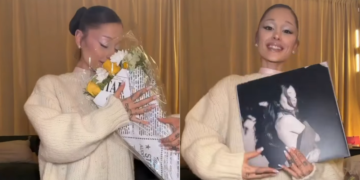 Ariana Grande se une a Uber Eats para obsequiar vinilos de su nuevo álbum "Petal" 3 Ariana Grande