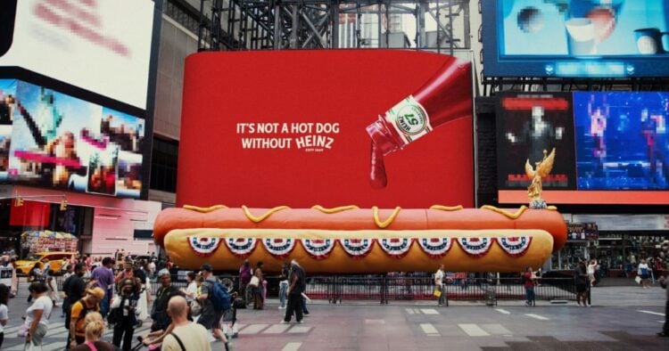 Heinz se apropia de un hot dog gigante en Times Square para destacar su ketchup 1 PORTADA MN 2026 08 07T172441.639