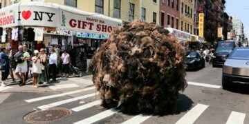 Bola de pelo gigante invade las calles de Nueva York para prevenir sobre la caída de cabello 2 PORTADA MN 2026 08 11T144233.945