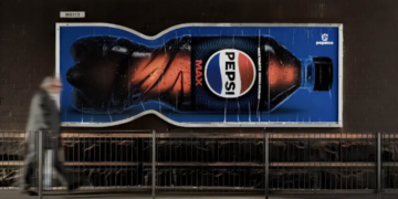 Pepsi transforma sus vallas publicitarias para imitar la forma de su nueva botella 2 Pepsi transforma sus vallas publicitarias para imitar la forma de su nueva botella