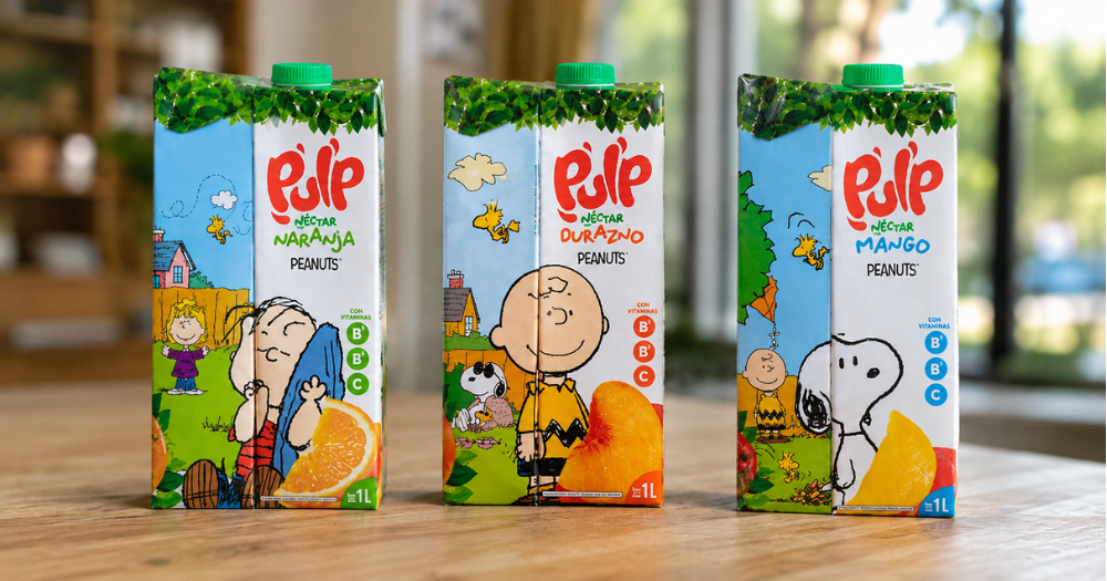 Pulp lleva a Snoopy y Peanuts a sus nuevos empaques
