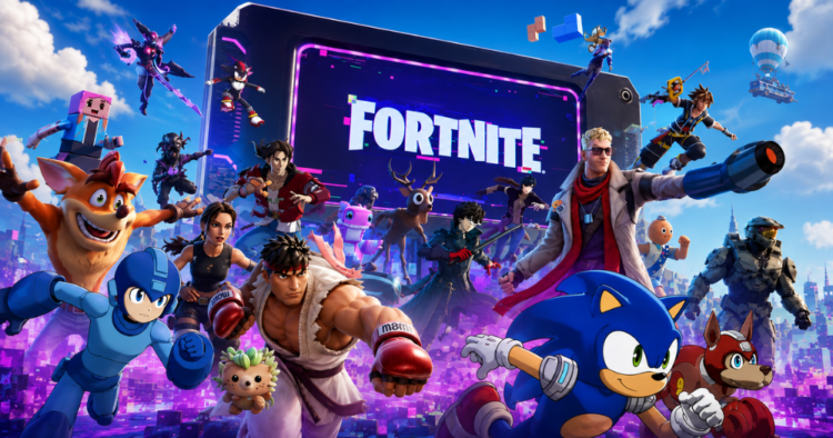 Fortnite Glitch reúne a Sonic, Mega Man y otras leyendas del gaming 1 Fortnite Glitch reúne a Sonic, Mega Man y otras leyendas del gaming