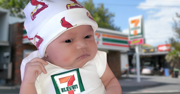 Esta bebé nació el 7/11 a las 7:11 pesando 7 libras y 11 onzas y 7-Eleven no desaprovechó la oportunidad