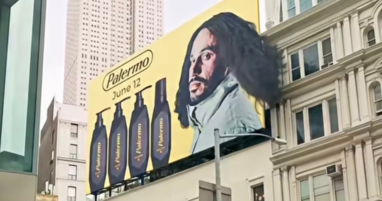 Russ lleva su cabello a una valla publicitaria para lanzar Palermo 1 Portada 5