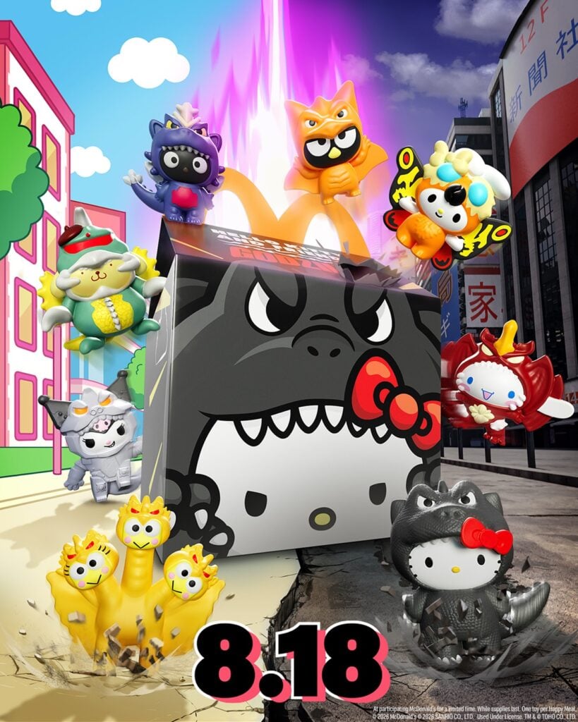 McDonald's sorprende con Hello Kitty y Godzilla en su nueva Cajita Feliz 2 SaveClip.App 772101971 18623080099039151 2161907861385965579 n
