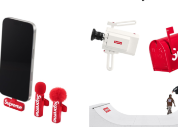 Supreme lanza nueva colección con mini micrófonos, cámara retro y rampa de skate