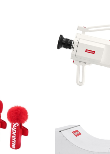 Supreme lanza nueva colección con mini micrófonos, cámara retro y rampa de skate