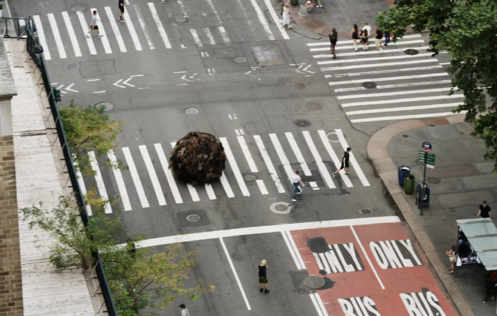 Bola de pelo gigante invade las calles de Nueva York para prevenir sobre la caída de cabello 3 image 112