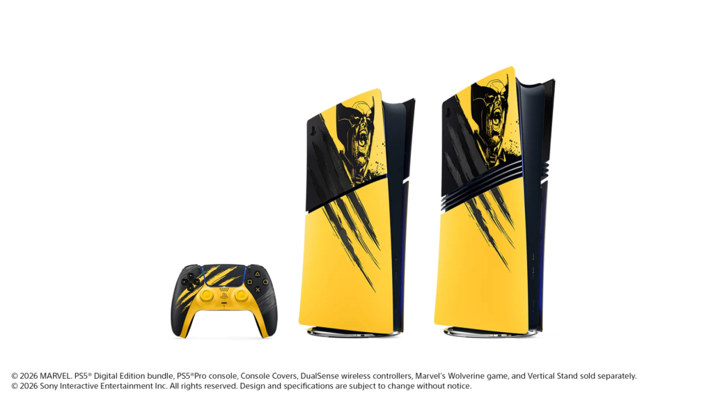 Sony lanza una PS5 de Wolverine con marcas de garras y diseño Battle Yellow 5 image 118