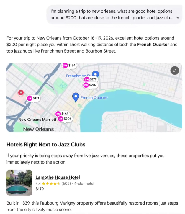 Google incorpora nuevas funciones de IA para planificar y reservar viajes desde el Buscador 3 image 371