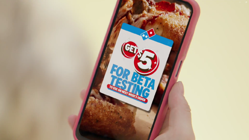 Domino’s le paga a sus clientes por probar su nueva web y app móvil.