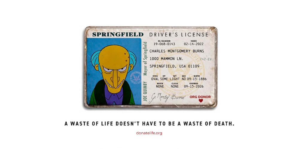 Donate Life convierte licencias de villanos de terror en una campaña para promover la donación de órganos 2 1 5